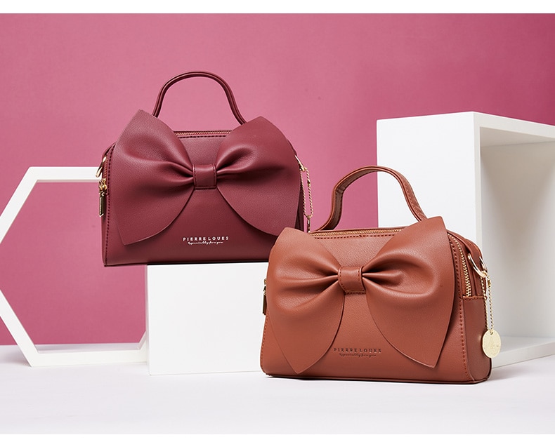 Women's Elegant Shoulder Bag with Bow