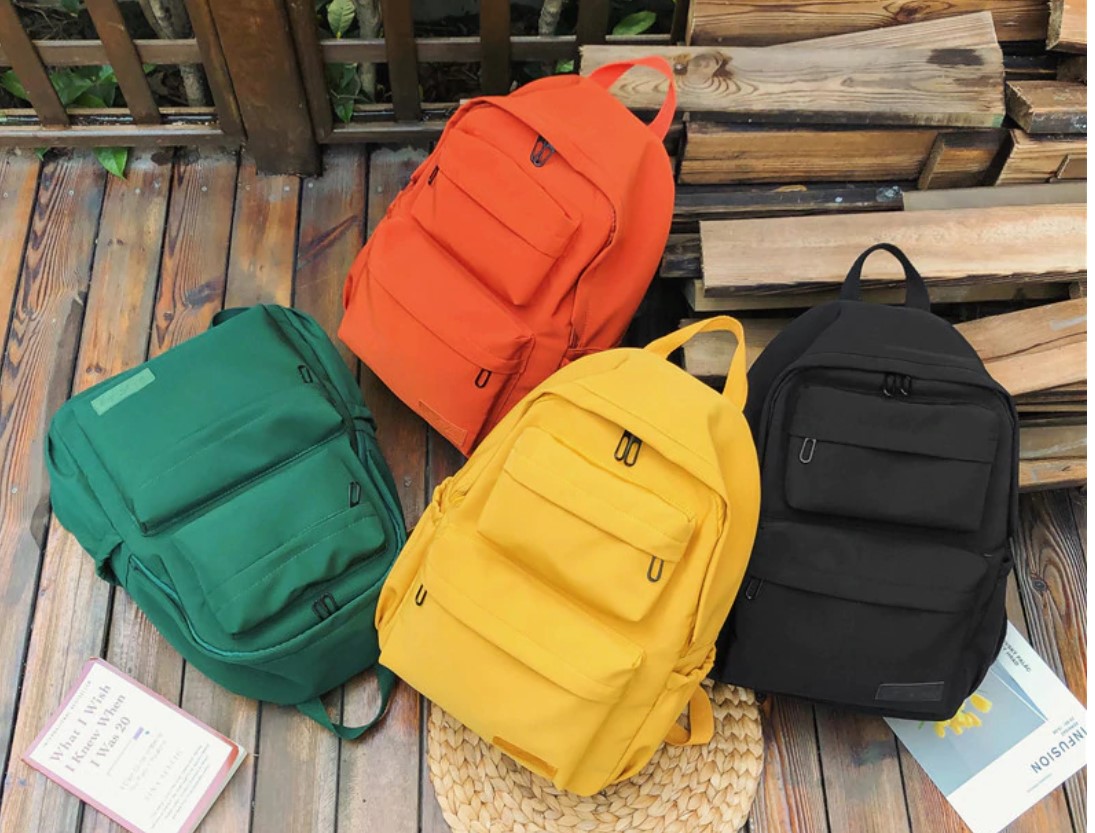 Candy Color Waterproof Travel Backpack