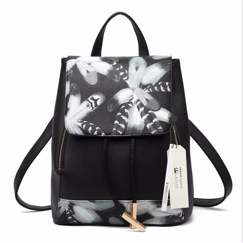 Women's Flowers Print Light Backpack