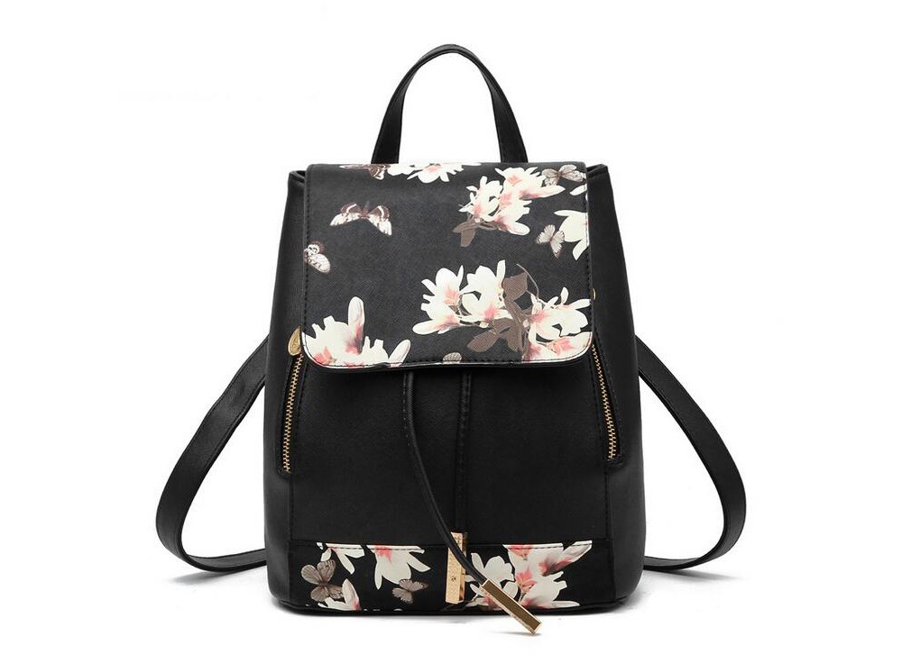 Women's Flowers Print Light Backpack