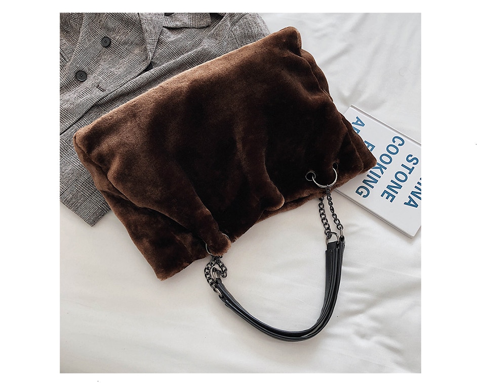 Women's Eco Fur Tote Bag