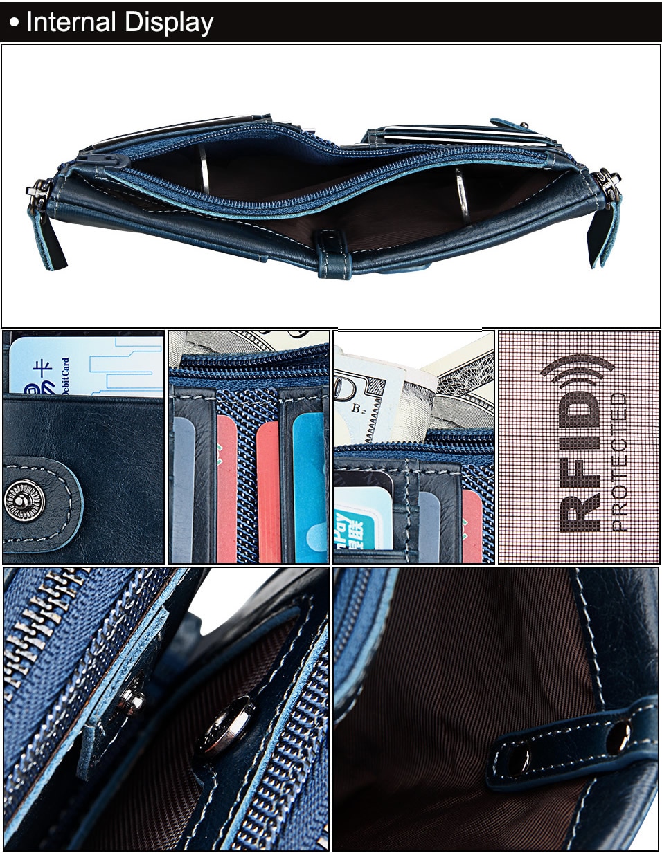 Women's Genuine Leather Short Wallet