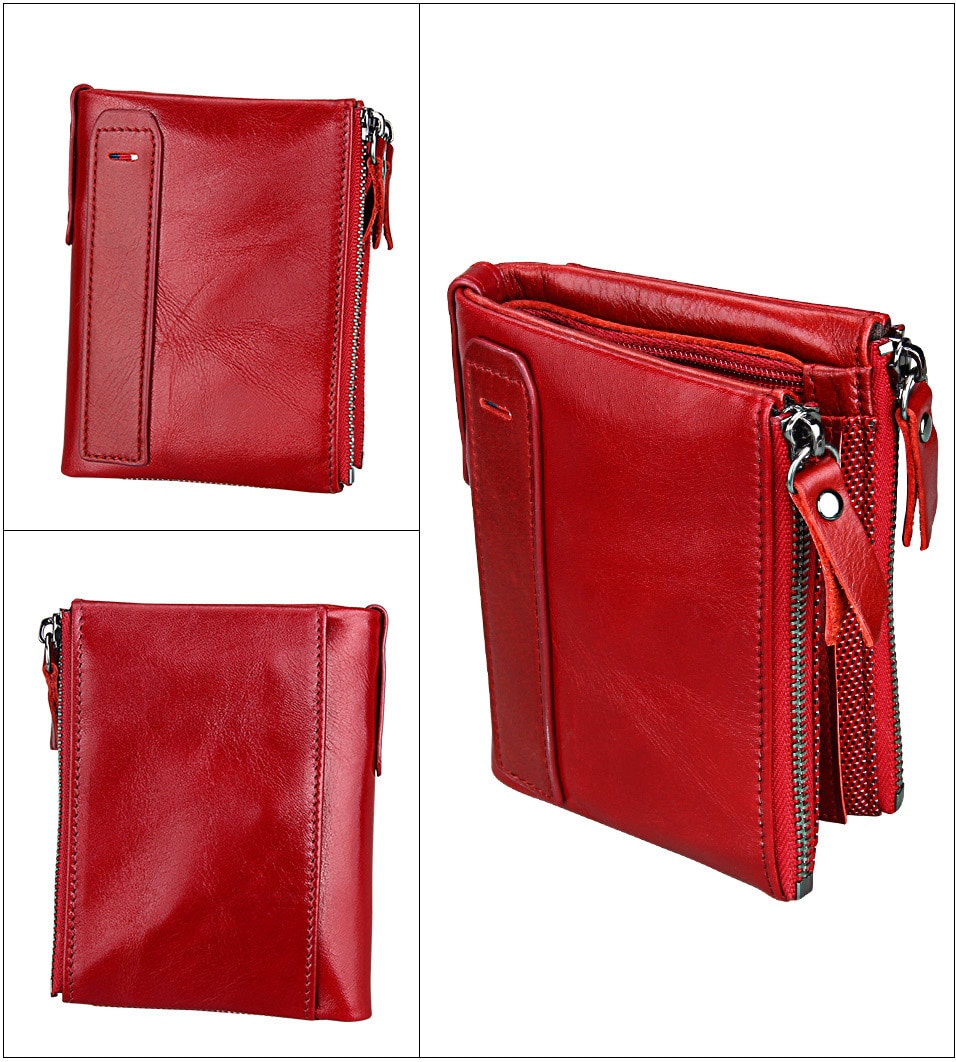 Women's Genuine Leather Short Wallet
