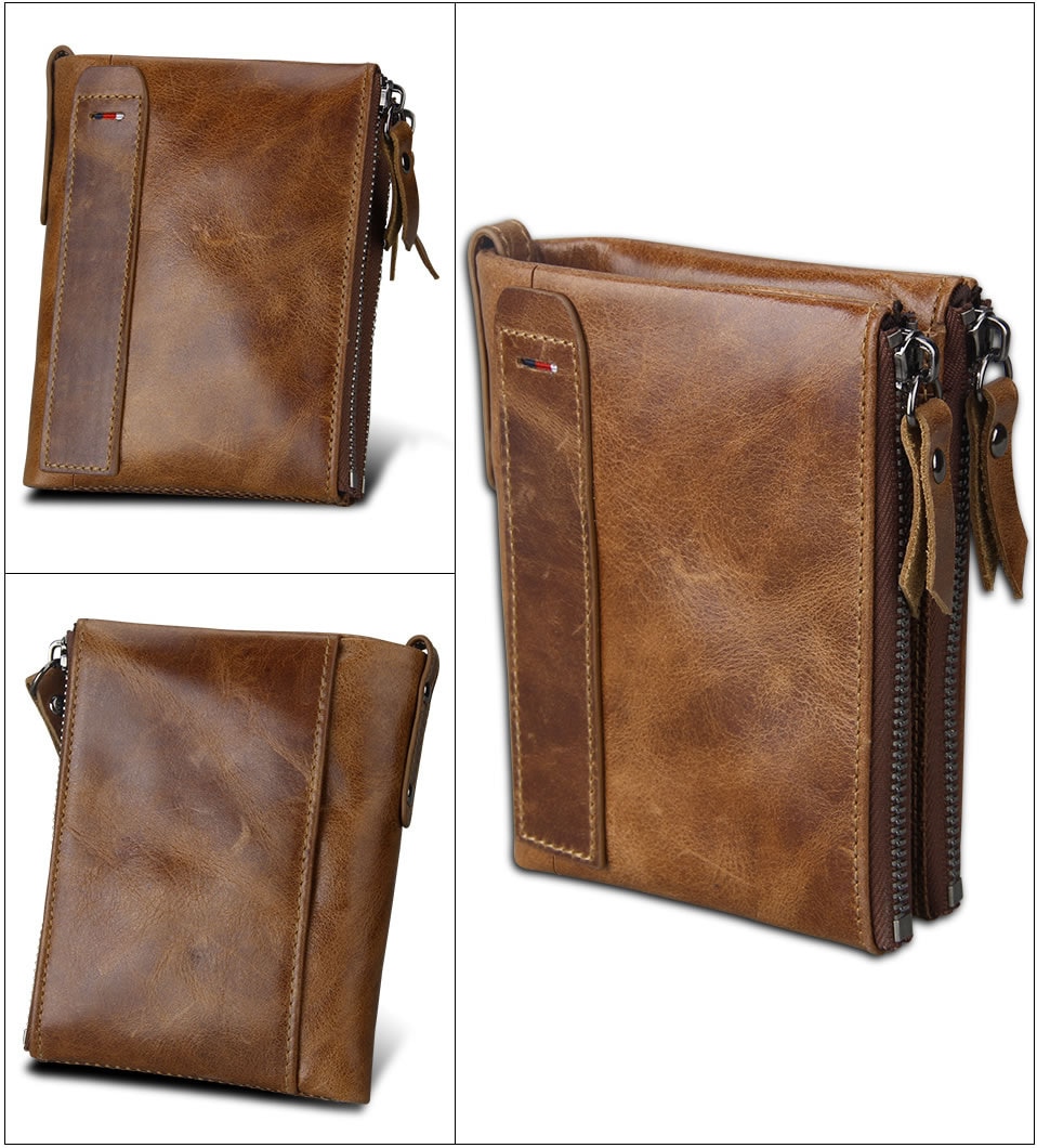 Women's Genuine Leather Short Wallet