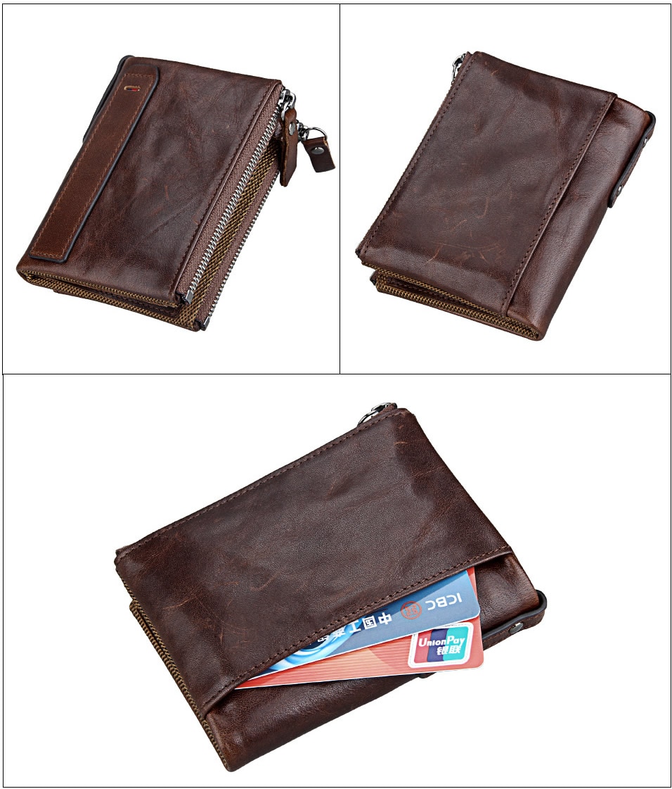Women's Genuine Leather Short Wallet