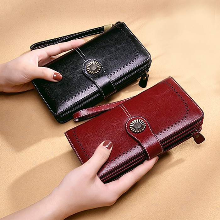 Women's Clutch Leather Wallet