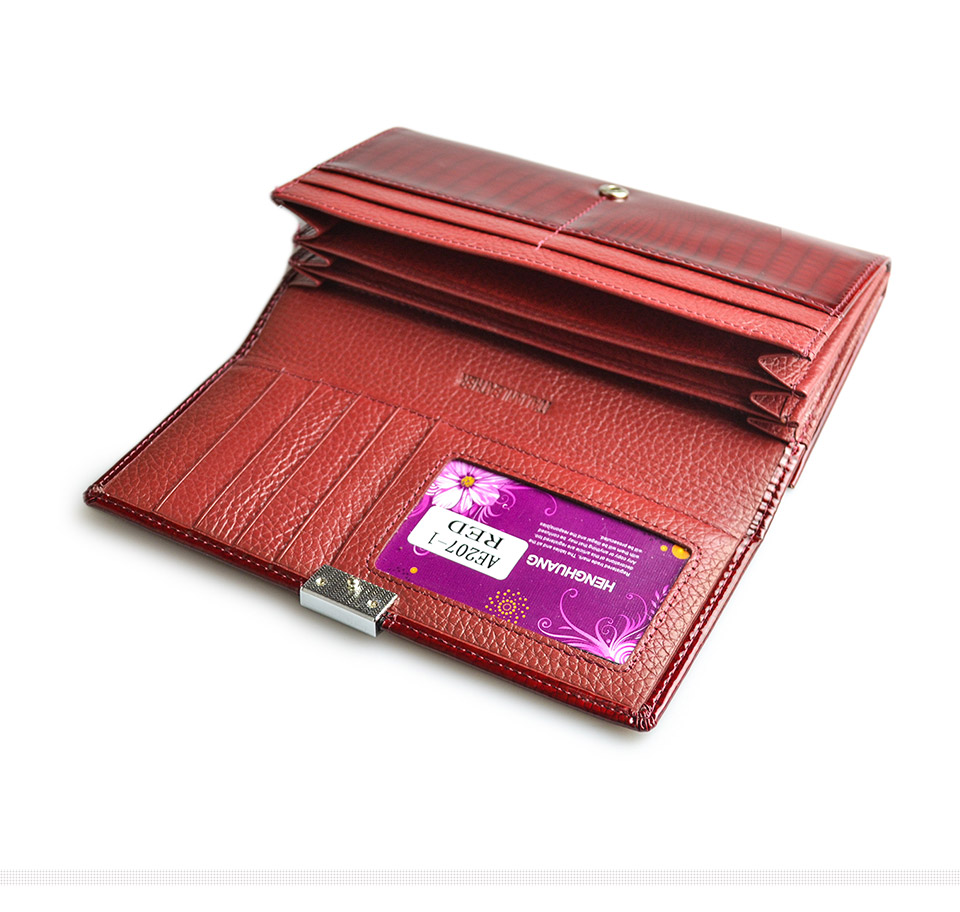 Women's Lacquered Leather Wallet
