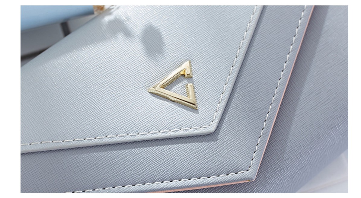 Women's Color Block Long Wallet