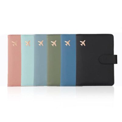 Simple PU Leather Passport Cover