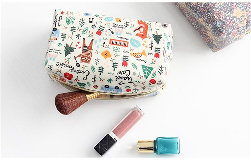 Cartoon Printed Travel Toiletry Bag