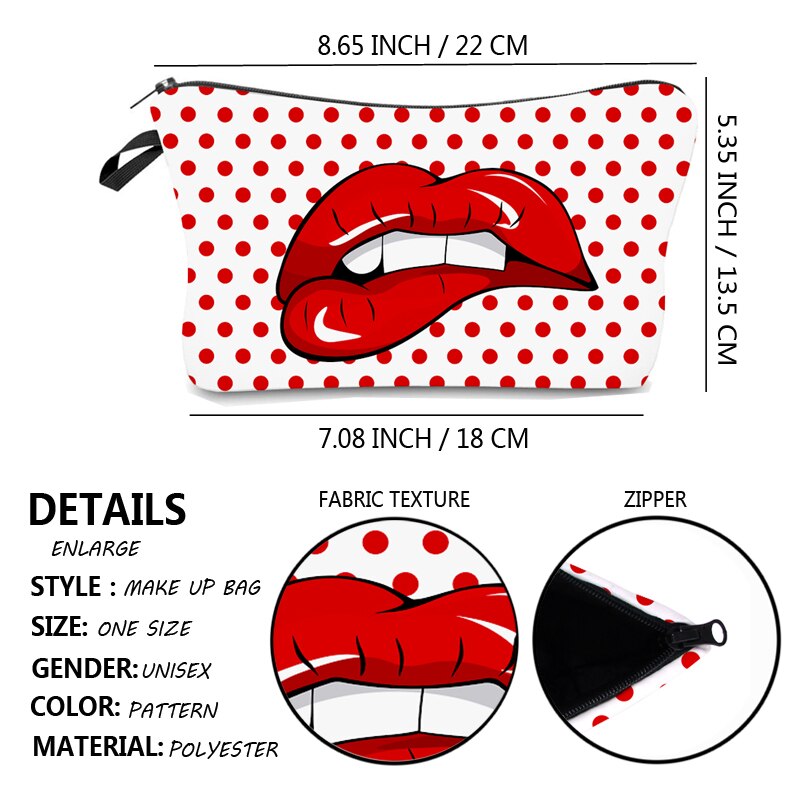 Women's Printed Makeup Bag