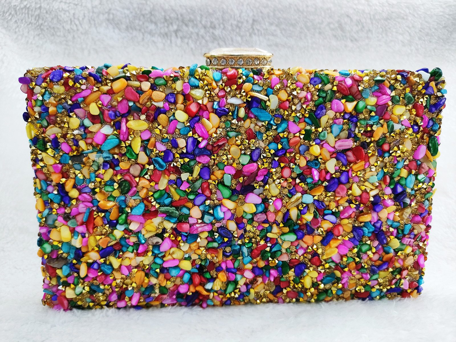 Women's Colorful Glittering Clutch