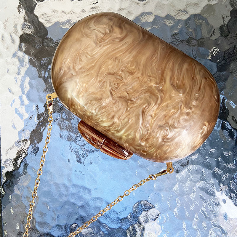 Women's Ellipse Shaped Clutch