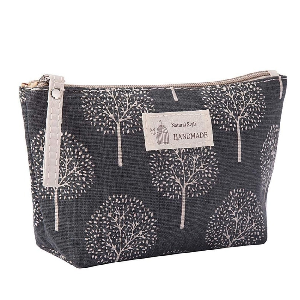 Cotton and Linen Cosmetic Bag