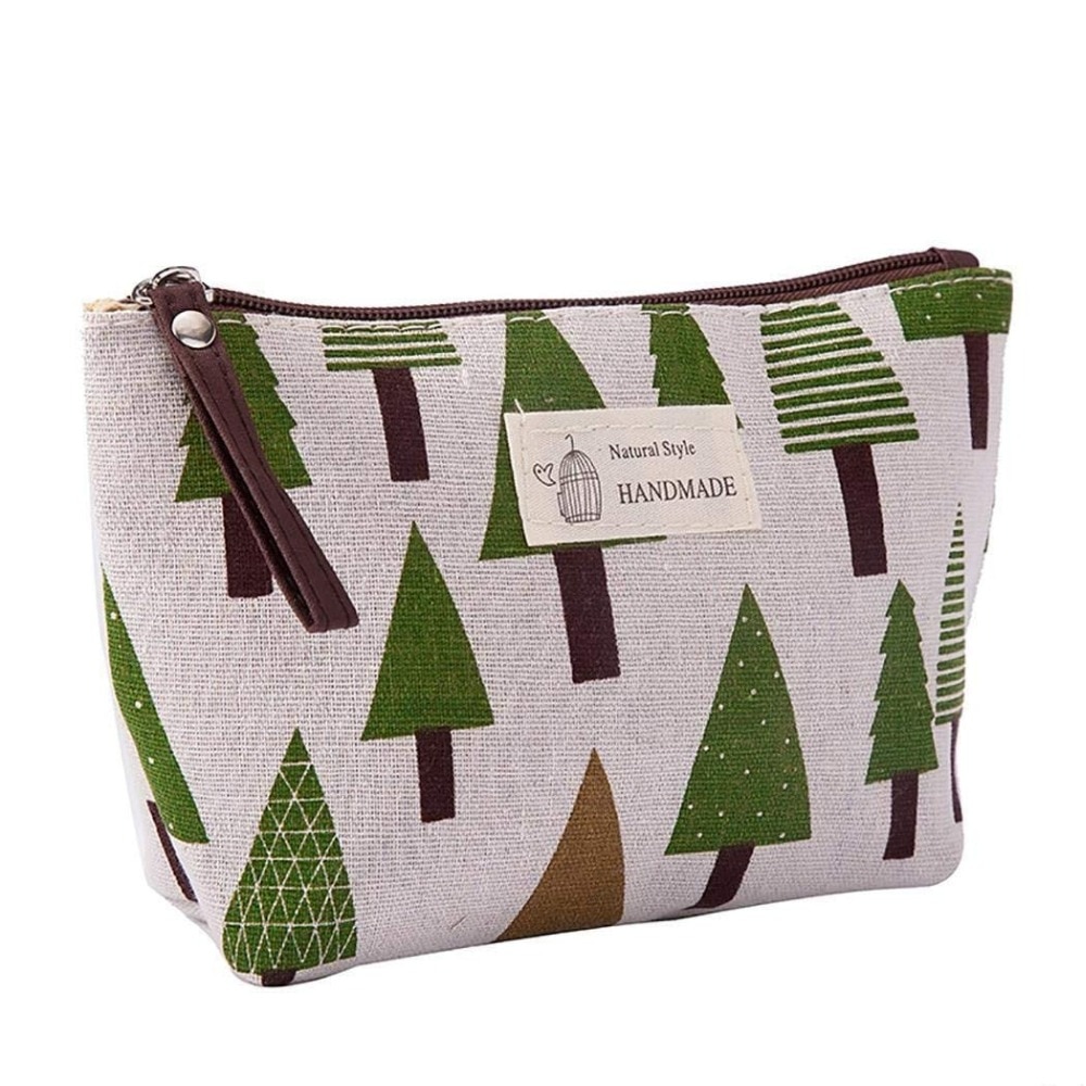 Cotton and Linen Cosmetic Bag