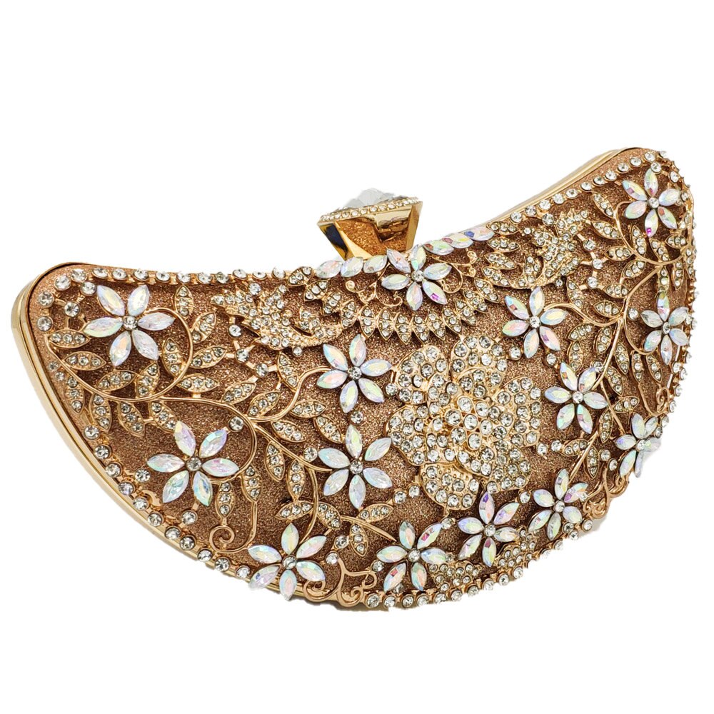 Women's Luxury Crystals Decorated Handbag