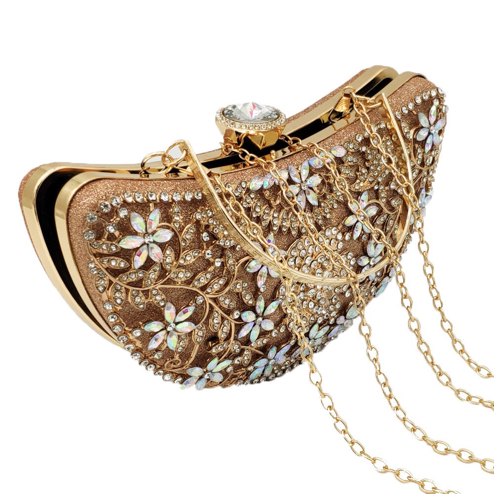 Women's Luxury Crystals Decorated Handbag