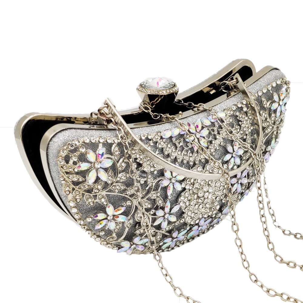 Women's Luxury Crystals Decorated Handbag